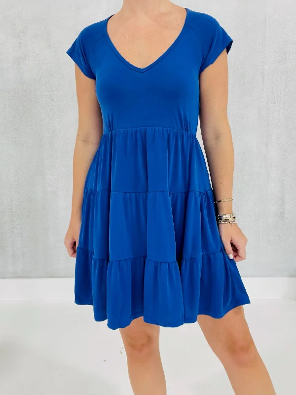 Educated Dress - Cobalt