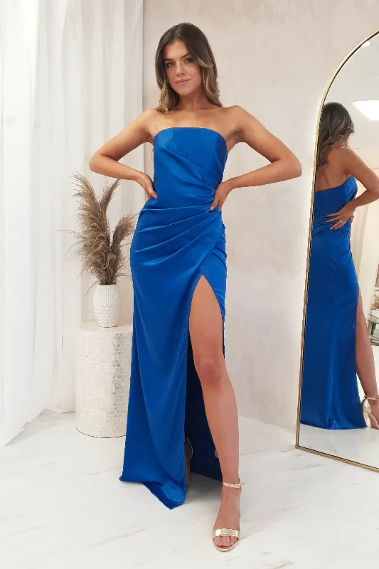 Malani Strapless Gown | Royal Blue