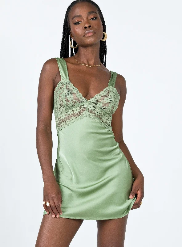 Bel Air Mini Dress Green