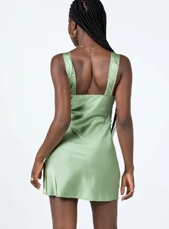 Bel Air Mini Dress Green