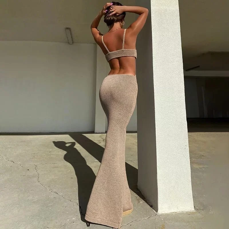 Hollow Out Sexy Sleeveless Bodycon Dress