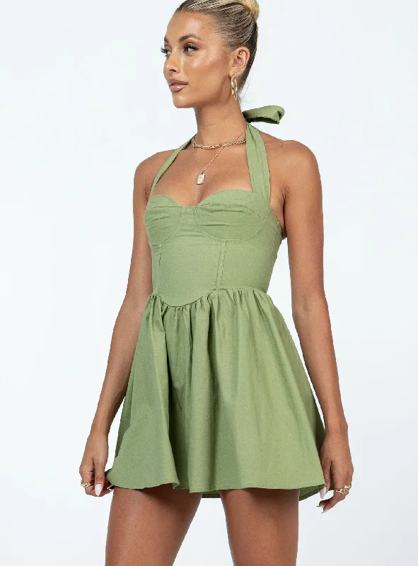 Lyle Mini Dress Sage