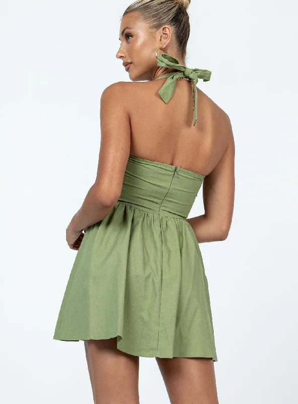 Lyle Mini Dress Sage