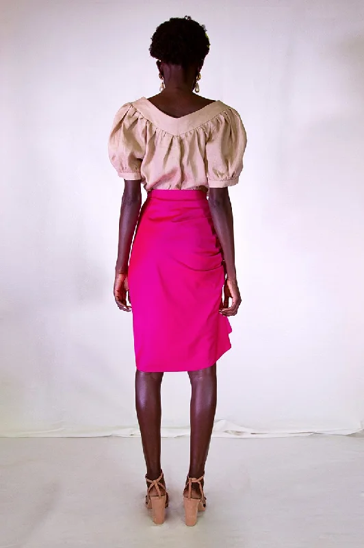 Venus Sati Fuchsia Midi Skirt